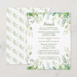 Eukalyptus Grüne Blätter Hochzeiten Details Begleitkarte