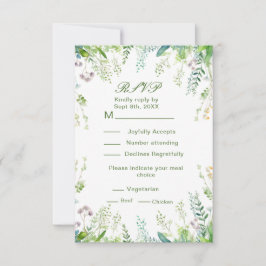 Eukalyptus Grüne Blätter Hochzeiten Details RSVP Karte