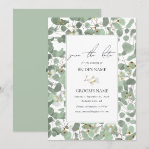Eukalyptus Grüne Blüten Hochzeiten Save The Date