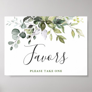 Eukalyptus Grüne Gastgeschenk Hochzeit Zeichen Poster