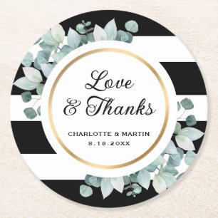 Eukalyptus-Grüne Runder Pappuntersetzer