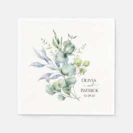 Eukalyptus-Grüne Serviette