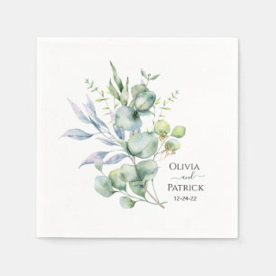 Eukalyptus-Grüne Serviette