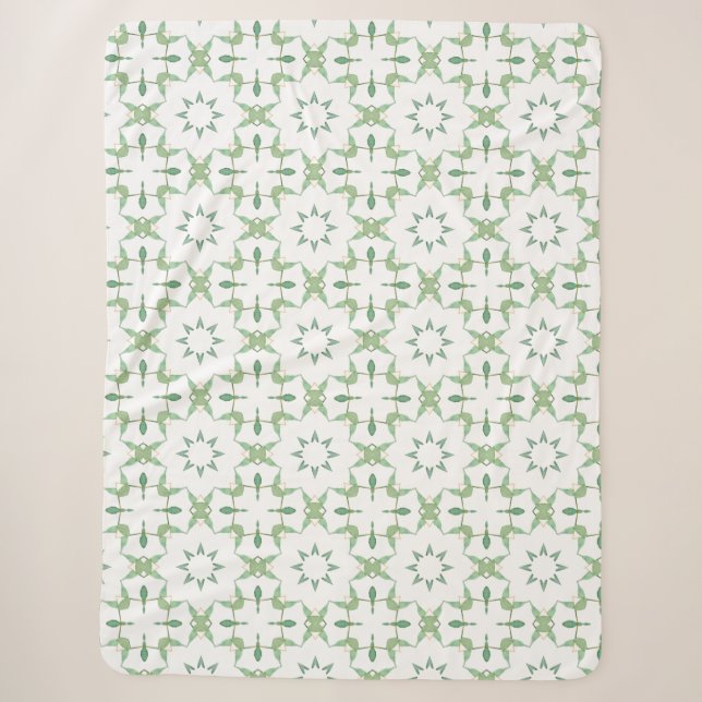 Eukalyptus-Grüner Botanischer Verde Sherpadecke (Vorderseite)