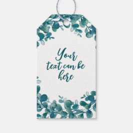 Eukalyptus-Grünpflanzen Geschenkanhänger