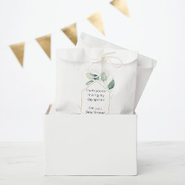 Eukalyptus-Grünpflanzen personalisieren Gefälligke Geschenktütchen