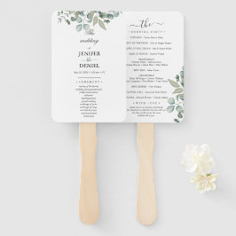 Eukalyptus-Grünzeug-Hochzeit Fächer
