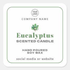 Eukalyptus Handmade Candle Square Sticker