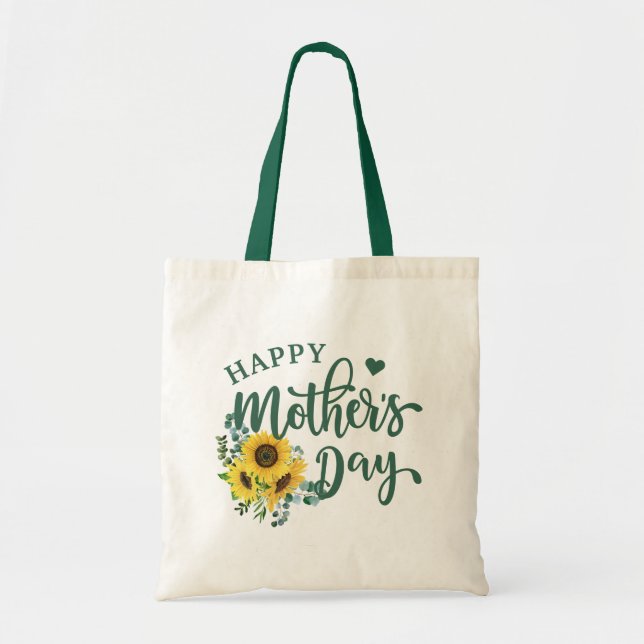 Eukalyptus Happy Mother Day Tragetasche (Vorne)