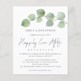 Eukalyptus-HAUSHALT nach Hochzeitsfeier glücklich