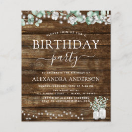 Eukalyptus Haushalt Rustikales Brautparty Lights