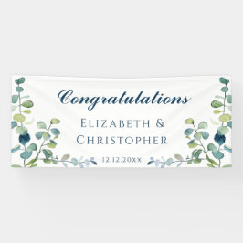 Eukalyptus Herzlichen Glückwunsch Hochzeitsempfang Banner