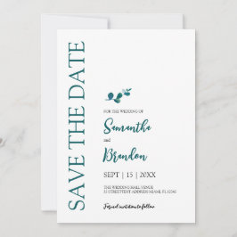Eukalyptus-Hochzeit Save The Date