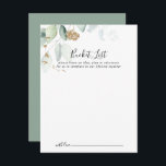 Eukalyptus-Hochzeitkarten Postkarte<br><div class="desc">Diese goldenen Eukalyptus-Eimerkarten sind die perfekte Wahl für einen rustikalen Hochzeitsempfang oder Brautparty. Dieses künstlerische Design mit handgezeichnet Aquarellgold und grünem Blattwerk inspiriere natürliche Schönheit. Ändern Sie den Wortlaut in Anzug jedes Lebensereignisses. Das Schild der Schaufelliste wird separat verkauft.</div>
