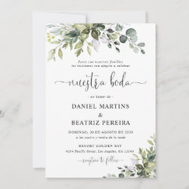 Eukalyptus-Hochzeitseinladung Einladung