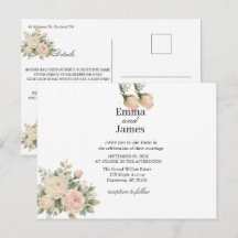 EUKALYPTUS-HOCHZEITSEINLADUNG POSTKARTE