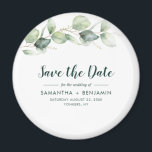 Eukalyptus-Hochzeitsstichtag für Wasserfarben spei Magnet<br><div class="desc">Die niedliche Botanische Eukalyptus-WasserfarbenWedding bewahrt den Dattelmagneten,  der für Ihre Gäste ein perfekter Sake ist und jahrelang geschätzt wird</div>