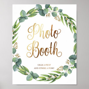 Eukalyptus-Hochzeitssymbol für Foto Poster