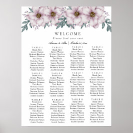 Eukalyptus-Hochzeitstabelle Poster