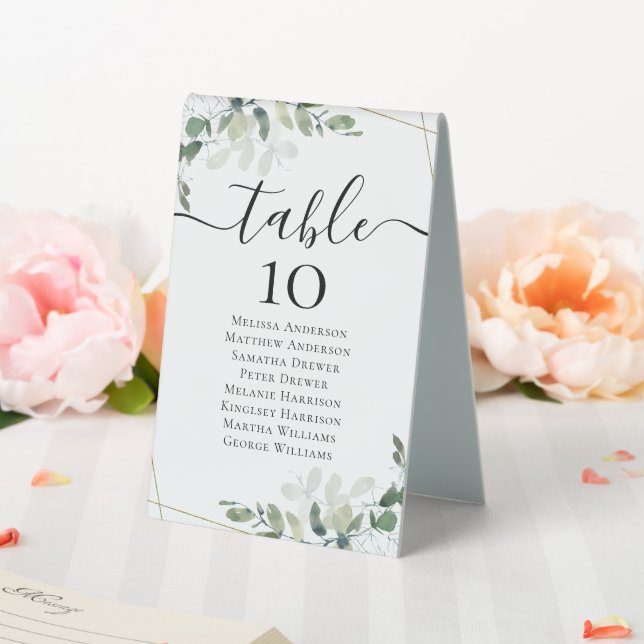 Eukalyptus-Hochzeitstabelle Tischaufsteller (In Situ (Hochzeit))
