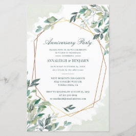 Eukalyptus Hochzeitstag Party Einladung