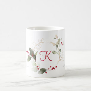 Eukalyptus Holly Berry Glitzer Holiday Kaffeetasse