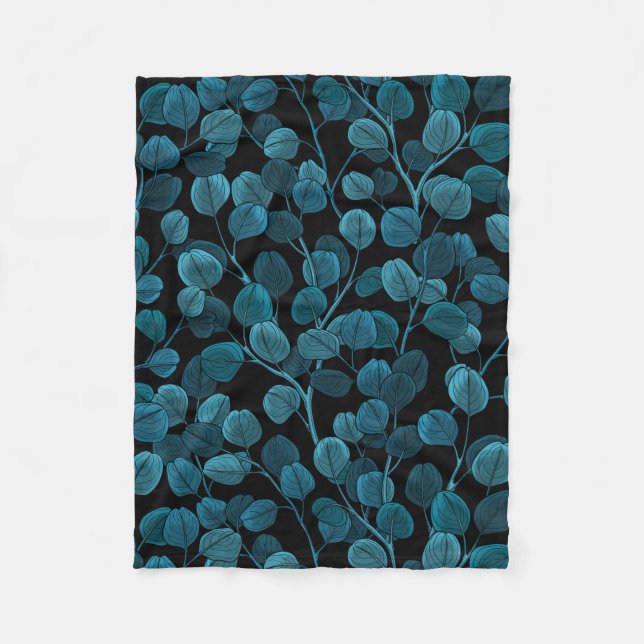 Eukalyptus in blau fleecedecke (Vorderseite)