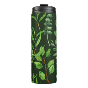 Eukalyptus in dunkelgrün thermosbecher