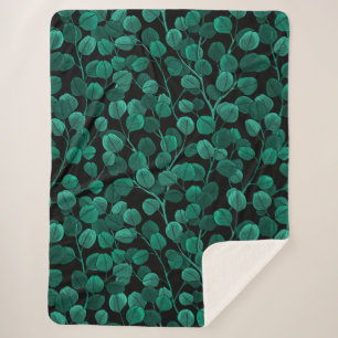 Eukalyptus in schwarz sherpadecke