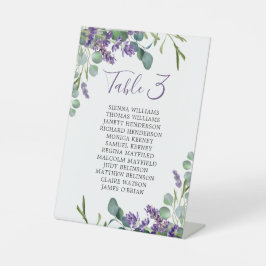Eukalyptus Lavender Blume Sitzdiagramm Pedesta Sockelschild