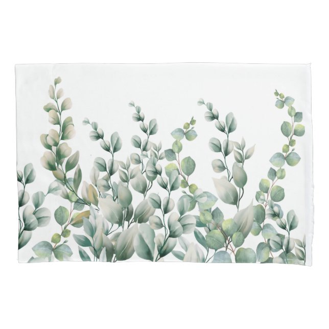 Eukalyptus-Leaf Kissenbezug (Vorderseite)
