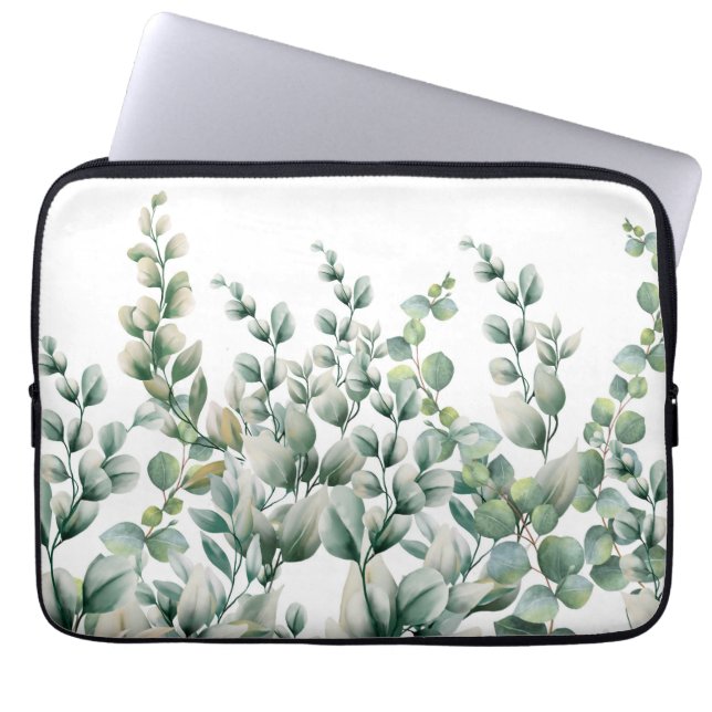 Eukalyptus-Leaf Laptopschutzhülle (Vorderseite)