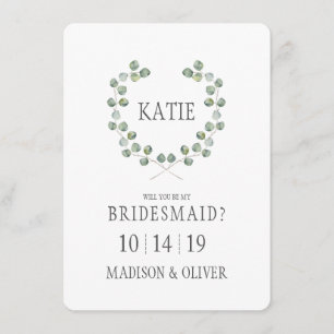 Eukalyptus-Leathan-Rahmen Überlaufhilfe Einladung