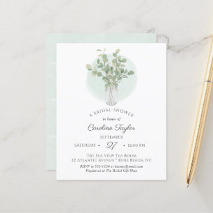 Eukalyptus Mason Jar Monogram Brautparty