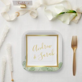 Eukalyptus-Minimalistisch Pappteller