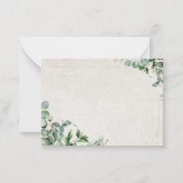 Eukalyptus Mitteilungskarte