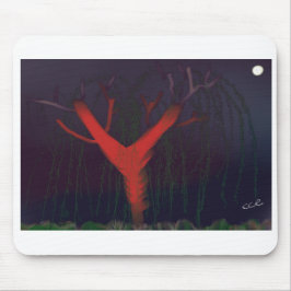 Eukalyptus-Mitternacht-Mauspad. Impressionistische Mousepad