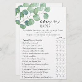 Eukalyptus - Over oder Under Brautparty