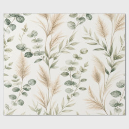 Eukalyptus Pampas Gras Wrap Geschenkpapier