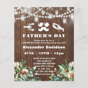 Eukalyptus-Party Einladung des Vaters