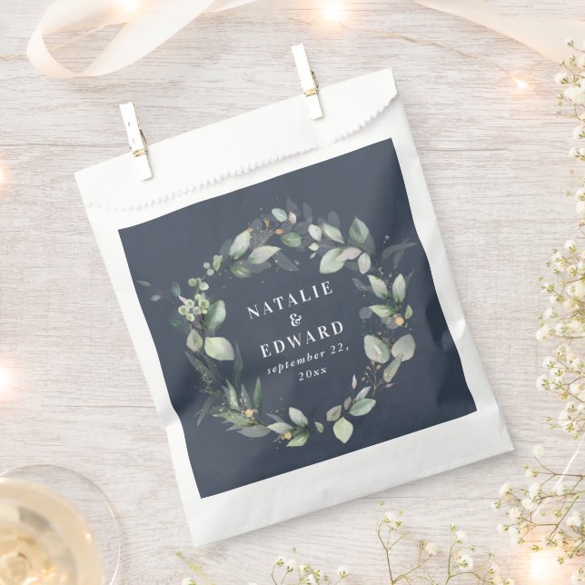 Eukalyptus-Party für Hochzeiten Geschenktütchen (Ausgeschnitten)
