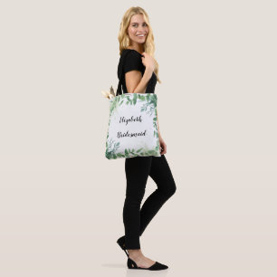 Eukalyptus Personalisiert Bridesmaid Tote Bag Tasche