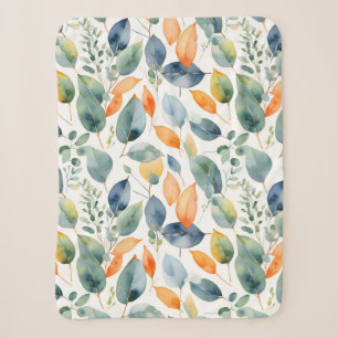 Eukalyptus-Pflanze Grüner Orange 350 Aquarell Sherpadecke