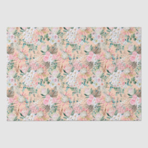 Eukalyptus Pink White Floral Boho Bridal Geburtsta Seidenpapier