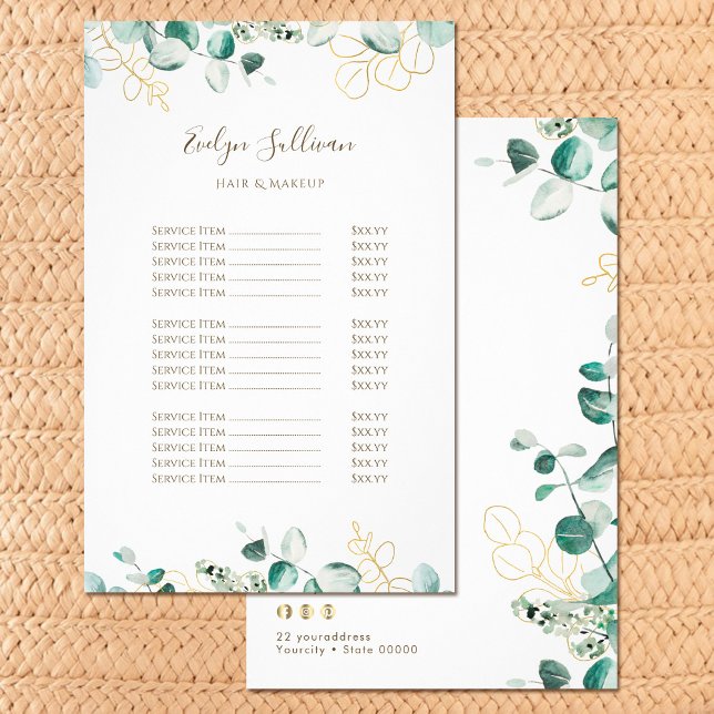 Eukalyptus-Preisliste Flyer (Von Creator hochgeladen)