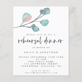 Eukalyptus Probe Abendessen Einladung