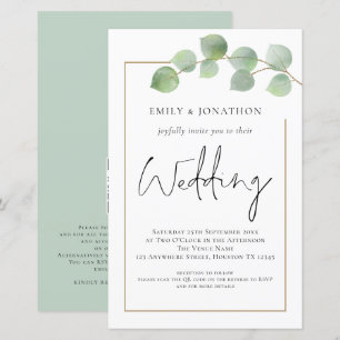 Eukalyptus QR Code Hochzeitsempfehlung
