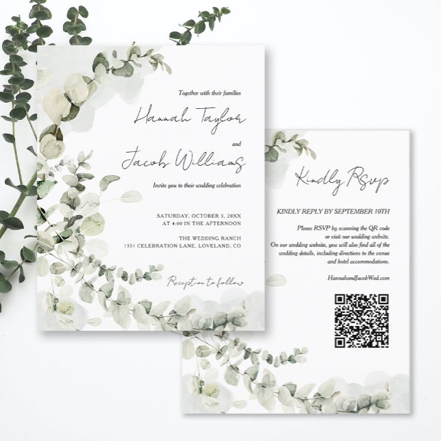 Eukalyptus QR Code Hochzeitsempfehlung (Von Creator hochgeladen)