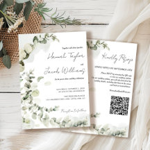Eukalyptus QR Code Wedding