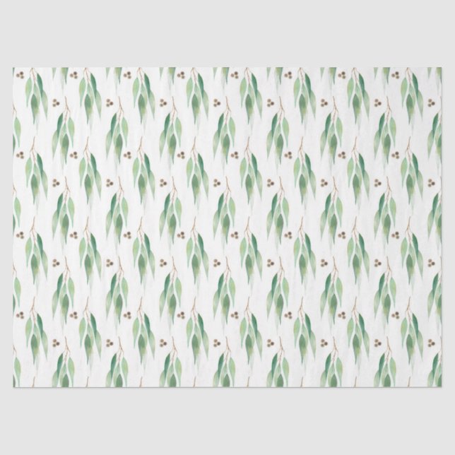 Eukalyptus-Reihe - Design 4 Seidenpapier (Vorderseite)